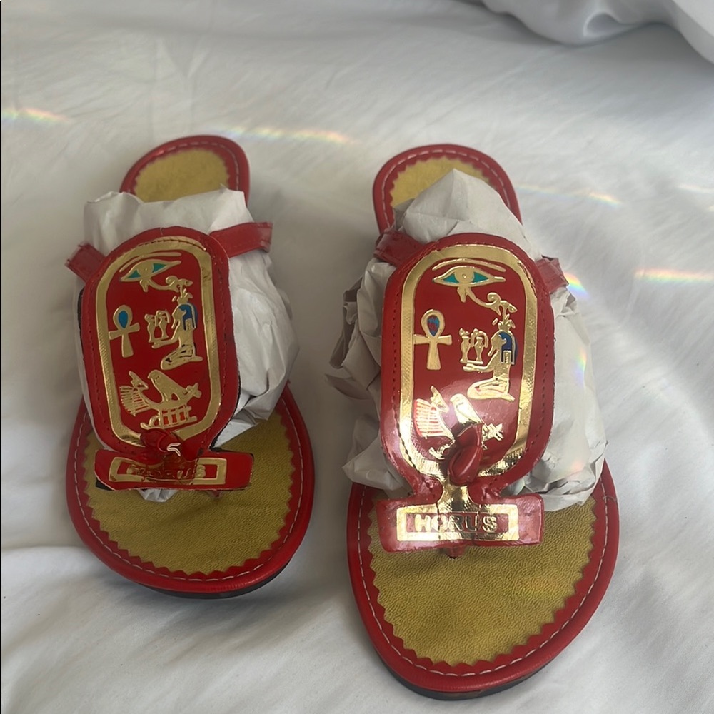 Red Sandals